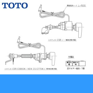 画像1: TCA321 TOTOウォシュレットAMタイプ用リモコン便器洗浄ユニット 送料無料