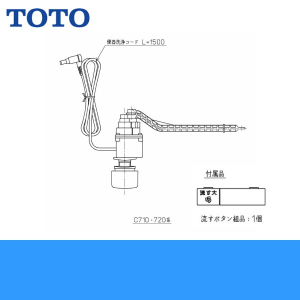 画像1: TCA322 TOTOウォシュレットAFタイプ用リモコン便器洗浄ユニット 送料無料 (1)